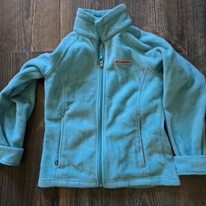 Columbia Teal Full-Zip Fleece Jacket